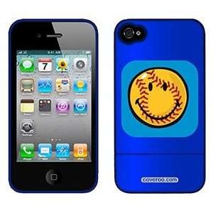  Smiley World Baseball on AT&T iPhone 4 Case by Coveroo 