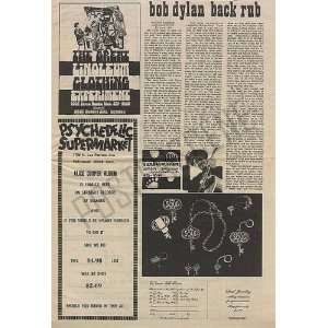 Bob Dylan Nashville Skyline LP Newspaper Review 1969