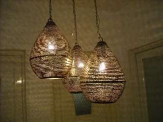 Moroccan Black Oxidize Ceiling Fixture Lamp Chandelier  