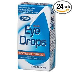  Family Eye Drops, Advanced Formula, 0.5 Ounce Bottles 