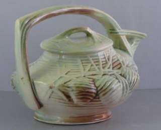 McCoy Pinecone Teapot Mid Century Modern Lid American Art Pottery 
