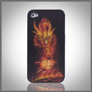   Red Dragon 3D hologram case cover for Apple iPhone 4 4G 4S Cell