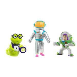 Toy Story Communicator Buzz, Astronaut Barbie and The Bookworm Figure 