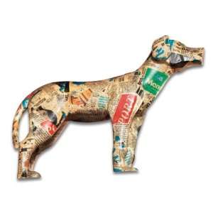  Uttermost 17 Inch Small Decoupage Dog Sculpture Traditional 