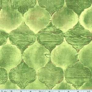 45 Wide Michael Miller Lantern Bloom Tile Mosaic Green Fabric By The 