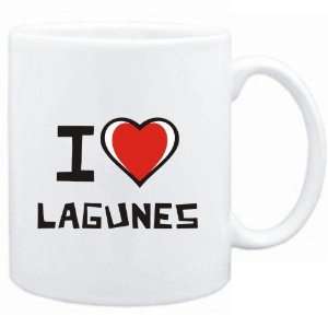  Mug White I love Lagunes  Cities