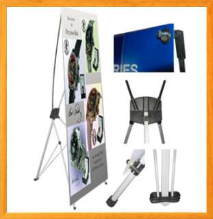   24 x 63 w/ Free Bag , Trade Show Display Banner X banner  