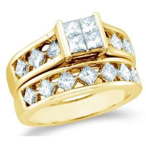  Size   9.5   14k Yellow Gold Diamond Ladies Womens Bridal 