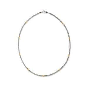  Lagos Gold Accent 3mm Caviar Rope Necklace Jewelry