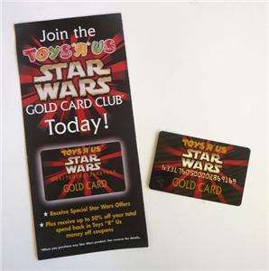 Star Wars Special Promo Toys R Us Gold Reward Card  