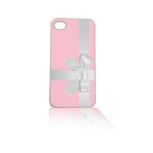 Pink Box with Bow iPhone 4/4s Cell Case White Everything 