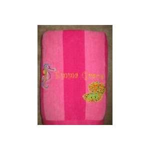 Pink Stripe Personalized Beach Towel 