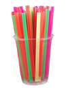 500 Mixed Neon Fat Drink Straws Home Bar Club Catering  
