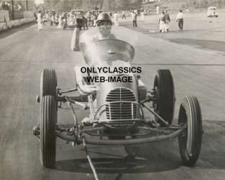 1950s MIDGET RACE CAR TOW START RACING PHOTO  INDY 500  