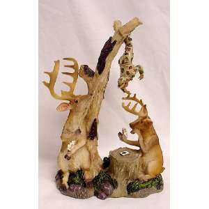  8.75 Deer Playing Cards & Unlucky Hunter Table Top 