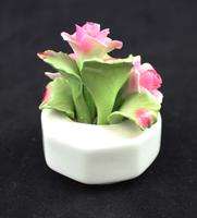 Small Porcelain Flower Bouquet Basket Aynsley England  