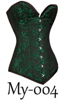 Steel boned body shaping brocade corsets (AZA)  