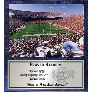 Beaver Stadium (Penn State Nittany Lions) 12 x 15 Plaque with 8 x 