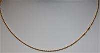 Gorgeous 14K Yellow Gold Rope Necklace   16  