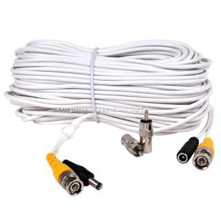  100ft BNC CCTV Video Power Cable CCD Security Camera DVR Wire Cord b3n