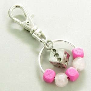 Cat or Dog Good Luck Charm for Pets Collar in Lucky Rose 