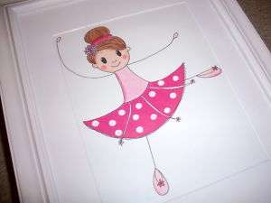 Ballet Ballerina Dancer prints pictures for girls rooms  