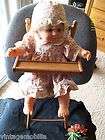 VINTAGE CASS TOYS BABY DOLL HIGH CHAIR & CHINA TENDER IMAGES DOLL W 