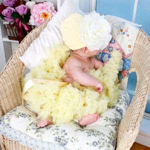 Rubberdress baby YELLOW Newborn Pettiskirt So~~ Lovely  