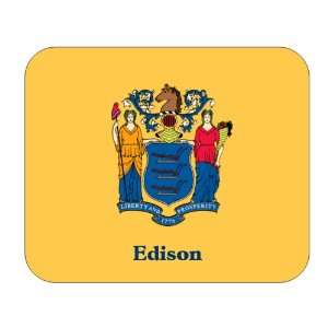  US State Flag   Edison, New Jersey (NJ) Mouse Pad 