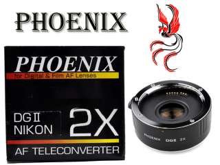 PHOENIX 2x TeleConverter NIKON Digital D7000 D5000 D5100 D3000 D3100 