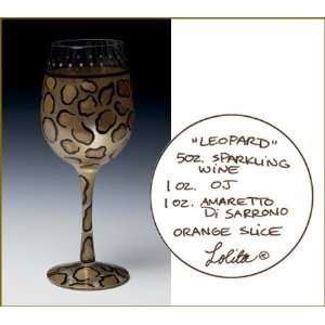  Lolita Leopard Wine Glass