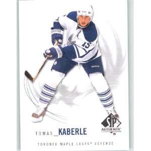  2009 10 SP Authentic #57 Tomas Kaberle   Maple Leafs 