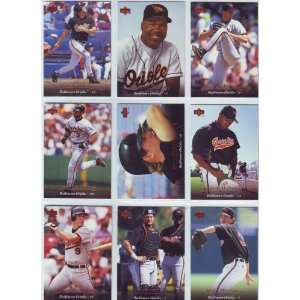  1995 Upper Deck Baseball Baltimore Orioles Team Set 