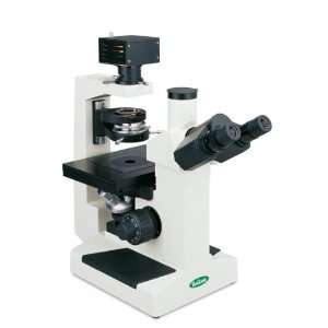   Microscope with Trinocular Head, Halogen Illumination, 10X, 25X, 40X