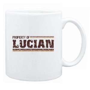  New  Property Of Lucian Retro  Mug Name