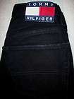 TOMMY HILFIGER AT THE WAIST STRAIGHT LEG WOMENS BLACK JEANS SIZE 5 