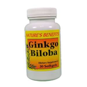  Ginkgo Biloba Memory Support Supplement 30 Softgels