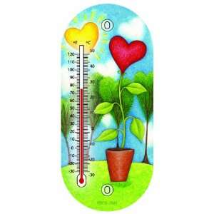  Toland Home Garden 220076 8 Inch Thermometer, Heart Garden 