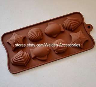 Silicone SEA STAR Cake Chocolate Soap Jelly Ice Cookie Mold Mould Pan 