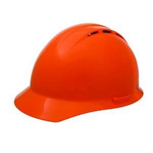   Americana Vent Cap Style Hard Hat with Slide Lock, Flourescent Orange