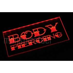   Body Piercing Sign for Tattoo Shop Neon NEW