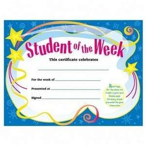    Trend T2960 Student Of The Week Certificate   8.5 X 11 Electronics