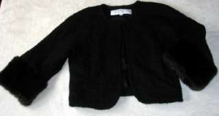   TURK Jacket & Skirt SUIT Womens Size 2~XS Black Outfit/Set  