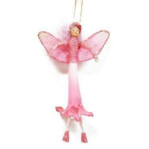  Fancy & Glittery Rose Art Fairy Pixie Ornaments (Set of 3 