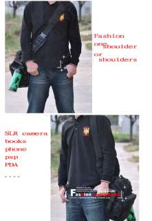 Military Fashion Sport Shoulder Bag Case Camera black  