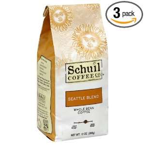 Schuil Coffee Coffee Seattle Blend, 10 Ounce (Pack of 3)  