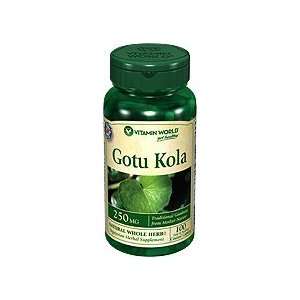  Vitamin World Gotu Kola, 250 Mg, 100 Caplets Health 