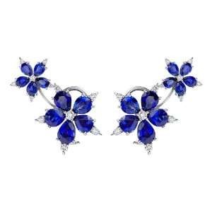  Paul Morelli Star Anise Sapphire & Diamond Earrings 