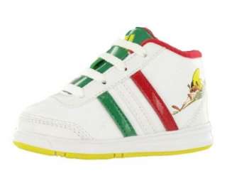   Star Mid Looney Tunes Basketball Shoe Red, Yellow, White, Green Shoes