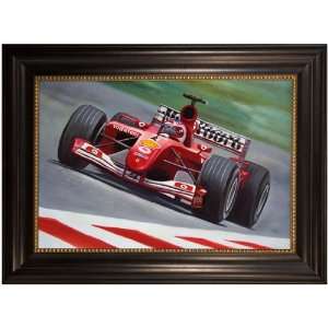   Collection PA89449 68284G Indy Car Framed Oil Painting